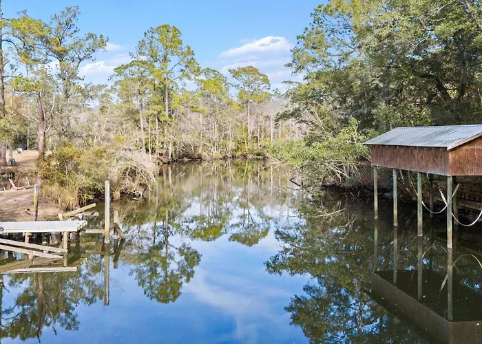 Escape On The River Private Dock Kayaks Gazebo * Gulf Shores